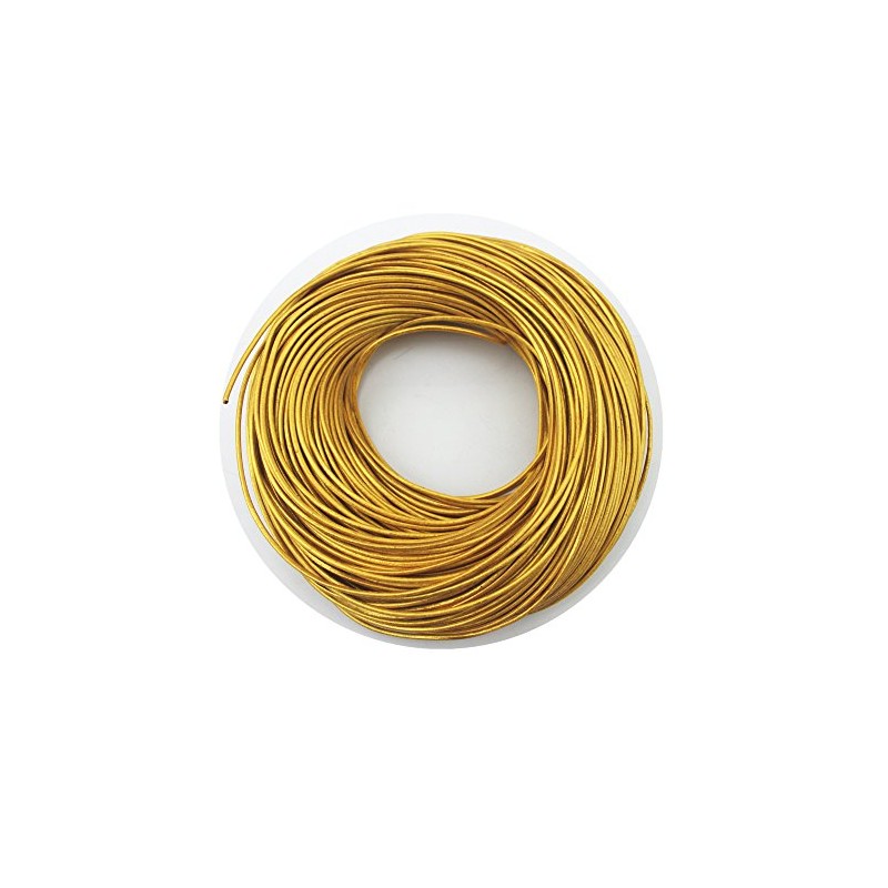 Glory Qin - Cuerda de piel para joyería, redonda, suave,