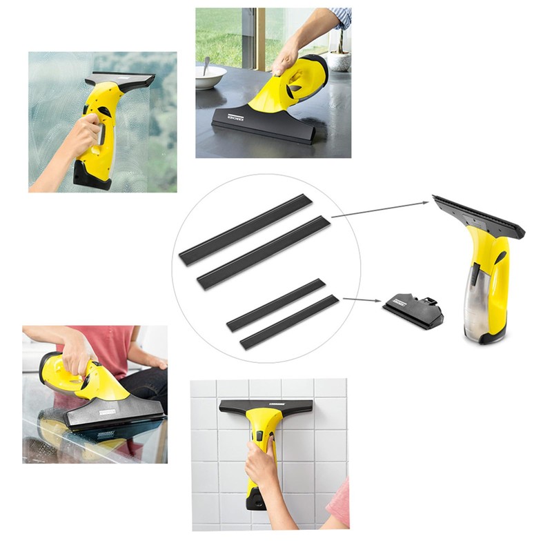 2 Pcs Replacement Rubber Lips for Karcher Window Vac Blades,