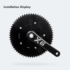 DJC 144BCD Round Chainring Fixed Gear Fixie Track Bike 47T 49 51 53 55 57 59 61T Single Speed Chainwheel 1/2 * 1/8 144 Bcd (57T)