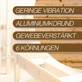 Sanding Belts 13 x 451 mm, Sanding Belt Set 16 x Grit 40/60/80/120/180/240, for Power File, Belt File, Hand Sander & Stick Sander, Sandpaper