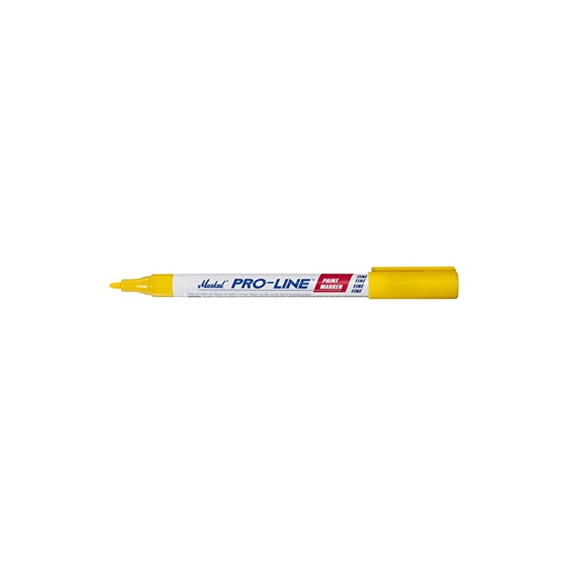 LACO Markal Industrial Marker, Fine & Micro, Yellow, 96872
