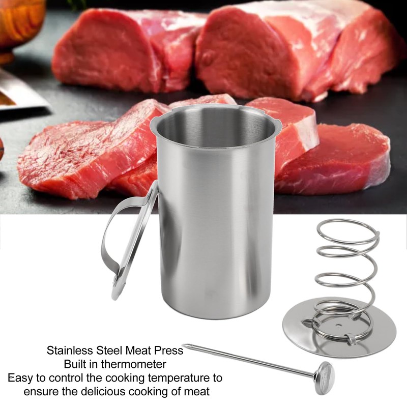 Meat Press Maker, Stainless Steel Ham Sandwich Meat Press Maker,