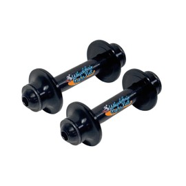 Wheelchair Caster Wheel AXLES, 5/16" ID x 2" L with SPACERS Included. Fits on Many Standard wheelchairs with 5/16" Bearings (5/16" x 2" Black-Standard Fork)