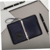 COHEALI Refillable Padfolio Binder with Zipper Artificial Leather Portfolio Notebook