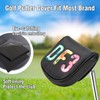 Golf Putter Cover DF3 Mallet Putter Head Cover Magnetic Closure