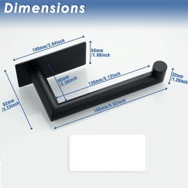 Mooche Toilettenpapierhalter Ohne Bohren Selbstklebend Klopapierhalter Edelstahl 304 Klorollenhalter für Küche und Badzimmer