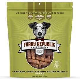 Furry Republic Dog Treats, Chewy Sticks Made in the USA 6 Ounce (Pack of 1)
