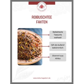 Lerbs & Hagedorn, Rooibos Tea Rooibusch Safaritraum | Mandarin Orange Vanilla Cream Flavour 250 g (Approx. 20 Litres)