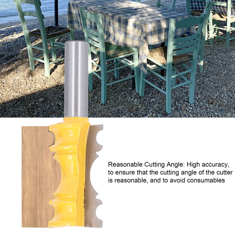 Chair Rail Molding Router Bit Carbon Steel Alloy Crown Shape
