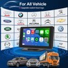 Portable Apple Carplay/Android Auto Screen for Car, 7 Inch HD