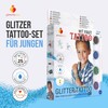 My First Tattoo - Temporary Glitter Tattoo Set for Boys
