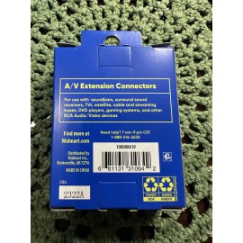 Onn A/V AV Cable Couplers Extension Connectors 2 Pack NIP