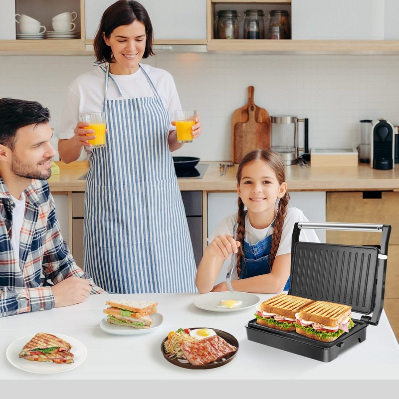 Panini Press Sandwich Maker, Aigostar 1000W Sandwich Press Grill with
