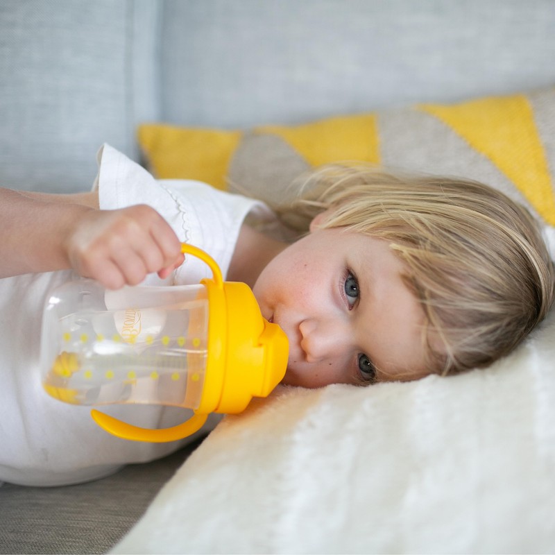 Dr. Brown's Milestones Baby's First Straw Cup, Training Cup with