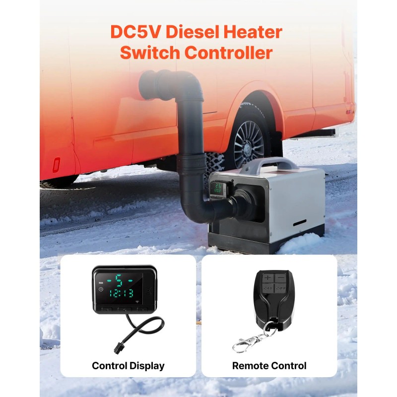 Universal DC5V Diesel Air Heater Thermostat Switch Controller for RV