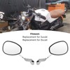 Pair 8mm 10mm Motorcycle Rearview Side Mirror Adjustable Angle Retro