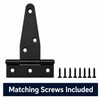 T-Shaped Strap Hinges for Doors & Gates – Galvanized Metal