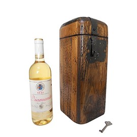 Rustic Wine Box - Handmade with Solid Wood