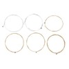 Folk Guitar Strings, 6 Pieces Metal String Set Practice Replacement