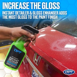 Optimum Instant Detailer and Gloss Enhancer - 17 Oz., Quick Detailer Spray for Superior Car Shine, Detail Spray Safe for Cars, Trucks, Motorcycles, RV's and More