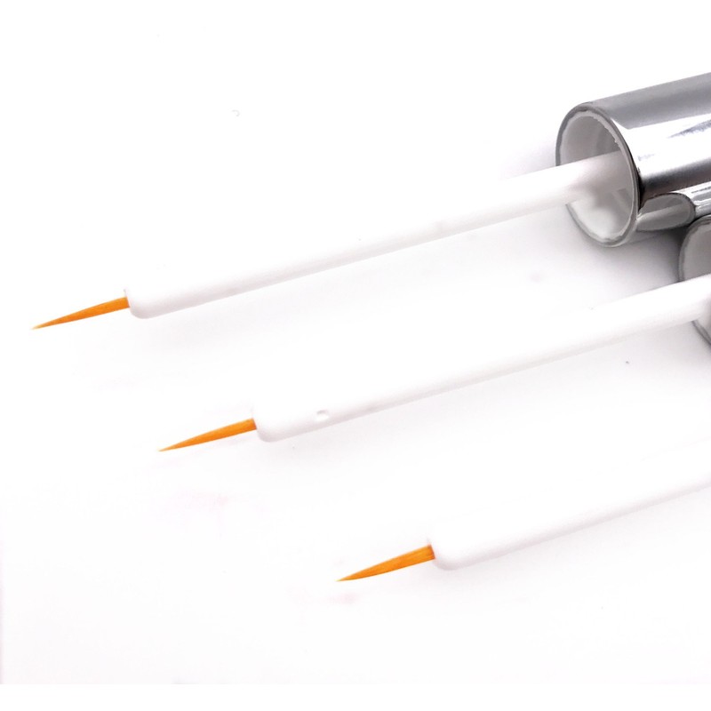 3 pcs 5ml Silver Acrylic Empty Eyelashes Tube Eyeliner Vials