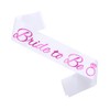White Purple Bride to Be Sash, Hen Party Sash, Hen