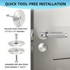2 Set Door Hole Cover Plate 2-5/8" Deadbolt Cover Plate,
