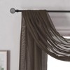 DONREN Luxury Soft Sheer Curtains Scarf for Windows - Semi