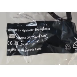 Pyramex SB5710DT Safety Glasses- Venture 3 - Black Frame Clear Lens - Anti-Fog