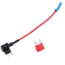 VOANZO 5 PCS 12V 24V Mini Fuse Holder Circuit Fuse Tap Fuse Holder Box with 10A Circuit Mini Blade for Car and LED（Mini）