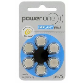 PowerONe 120 Cochlear Implant plus Hearing Aid Batteries by Powerone P675 675 Exp 2027