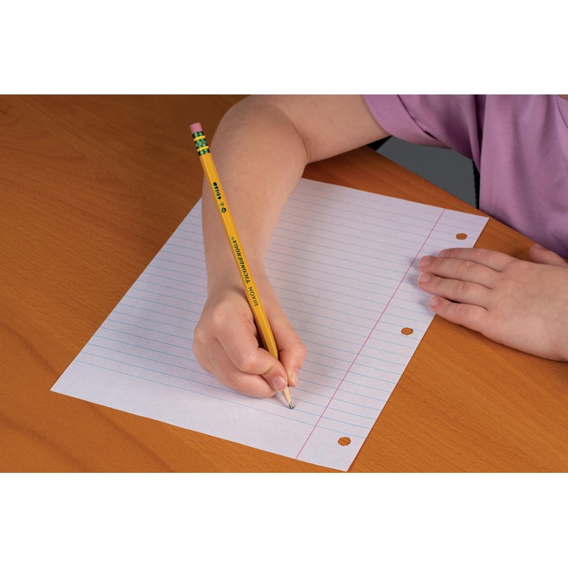 Ticonderoga Wood-Cased Pencils, Unsharpened, 2 HB Soft, Yellow, 24 Count