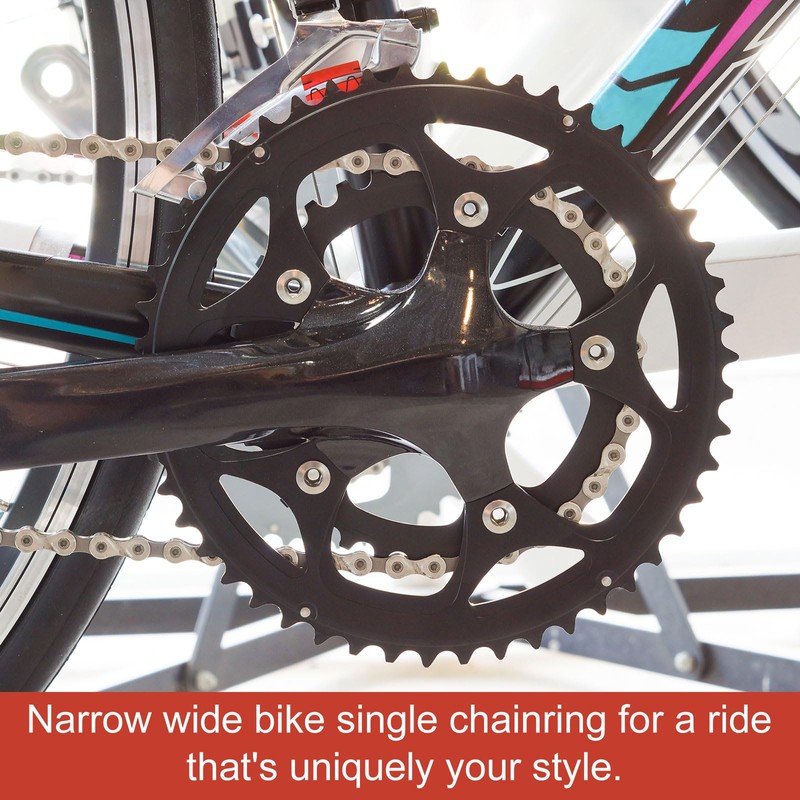 sourcing map 110BCD Bike Chainring 44T 7/8/9/10/11 Speed 184mm Dia,