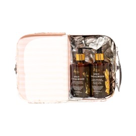 L'amour Natural | Spicy Sandalwood Duo Handwash & Bodywash Gift Set | Essential Oils | Sulphate Free | Gentle for dry and sensitive skin | Pack of 2 in Gift Box | 250mL Each Unit