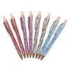 Maydahui Fashionable Leopard Pattern Retractable Ballpoint Pen, Set of 8,