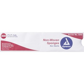 Non-Woven Sponge, N/S 4Ply - 2x2-200/Box