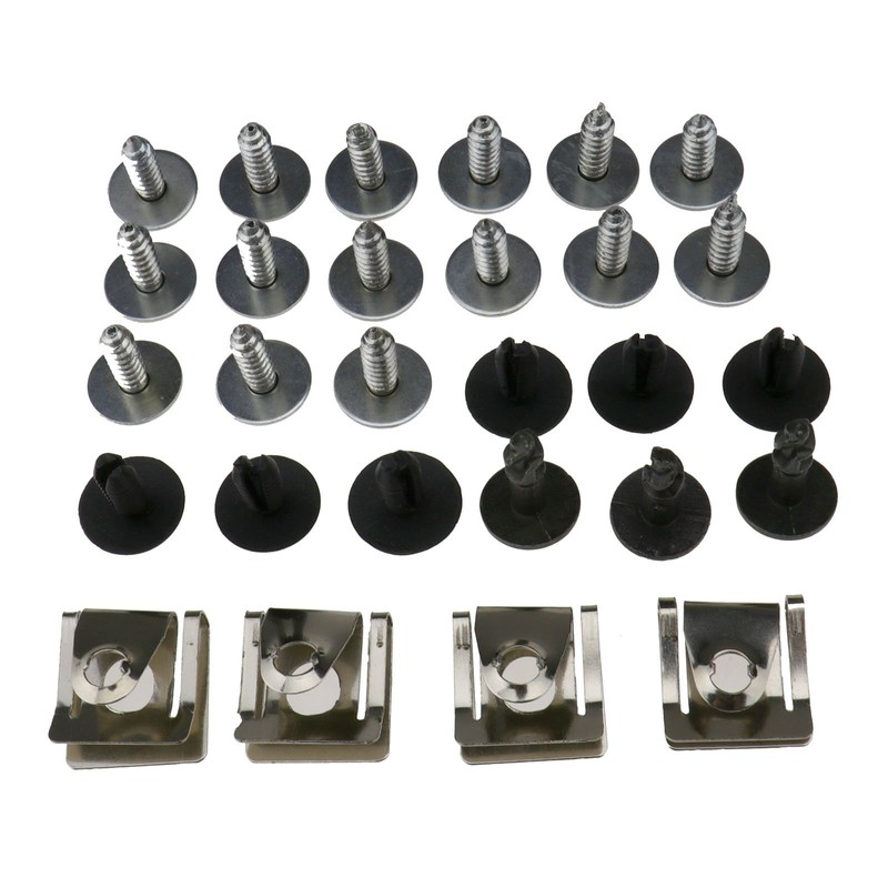 YINETTECH 44 Metal Tray Clip Engine Under Cover Bottom Splashguard
