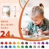 JUPITEARTH Crayons 24 Colors Bear Type Pastel Colors Retractable Cute