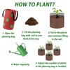 2-Pack Hanging Strawberry Grow Bags: Durable Planter Bags for Strawberries,