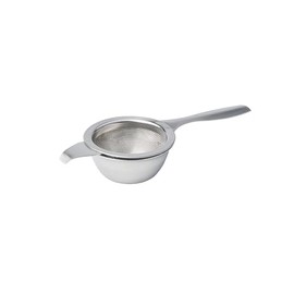 Avanti Single Handle Tea Strainer with Drip Bowl, Silver 15159