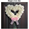 Valentine's Day Wreath Heart Shaped Wreath Rose Wreath Artificial Garland