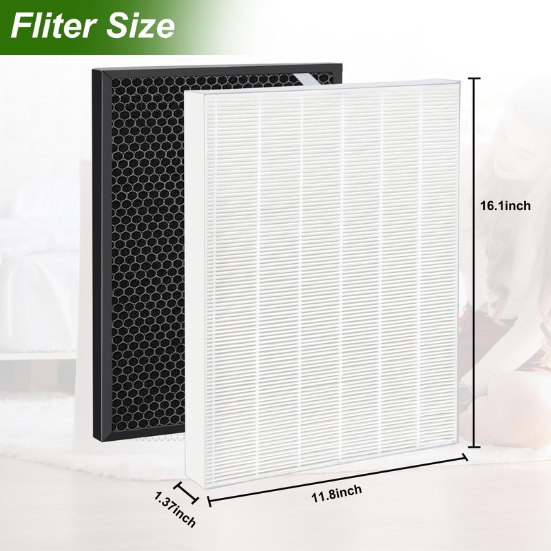 2 Pack XQ True HEPA Replacement Filter X Compatible with