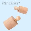 Cylinder Socket Toy Beech Wood Educational Knobbed Cylinders Blocks for