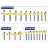 MNA 100 Piece Router Bits Set, 1/4 Inch Shank Expert