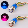 GUUZI Pack of 2 Locking Push Button Switch 1NO1NC Waterproof