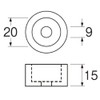 SANEI PP43-46 Toilet Parts, Low Tank Connecting Washer, For Washing