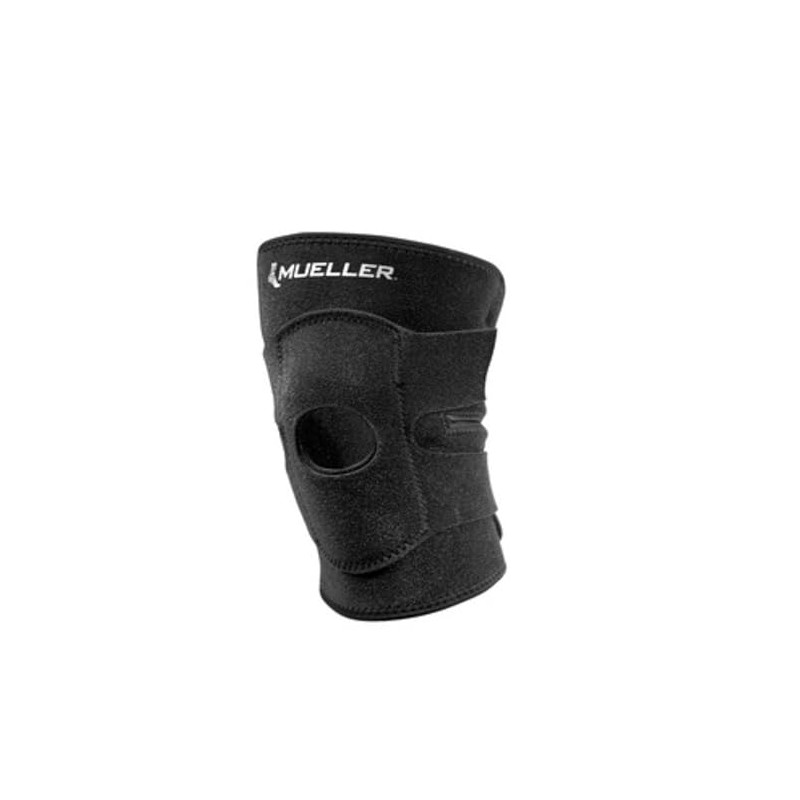 Mueller Rodillera ajustable, color negro, talla única Rodillera ajustable