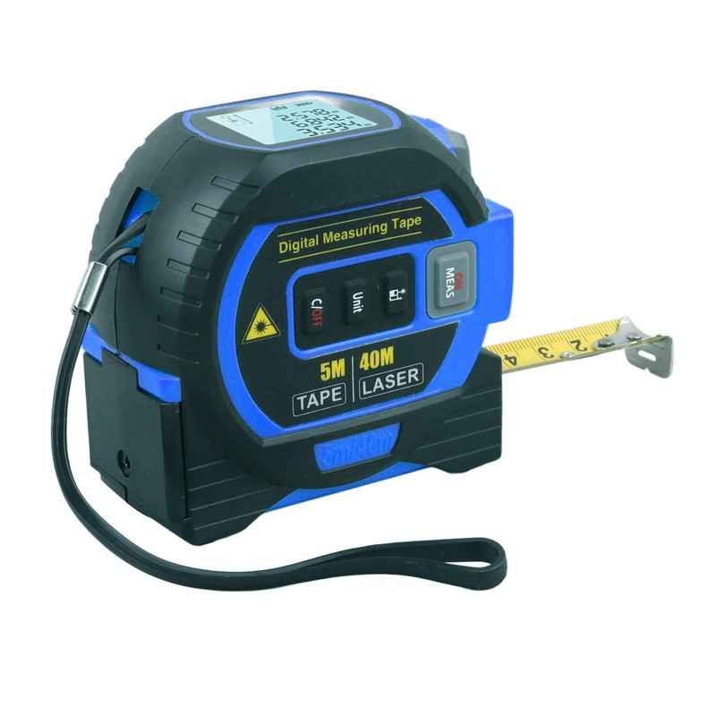 3 In 1 Digital Tape Measure Blue High Elasticity Accurate