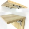 2 Pcs 90°Folding Shelf Hinges,Steel Hinges for Wood Soft Close
