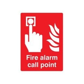 Sign, FIRE Alarm Call Point, Glow RP, Signs Personal Protection, SITE Safety, 1 Piece Pack - 31011E
